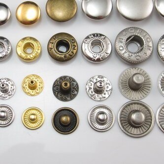 Rivets on a garment