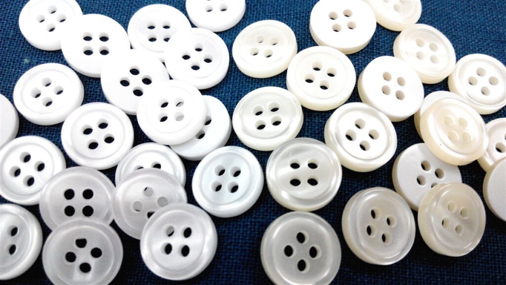 Polyester Buttons with a glossy finish
